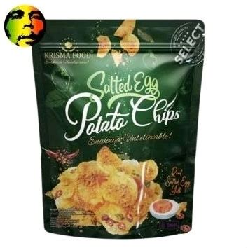 Jual Krisma Food Salted Egg Potato Chips G Shopee Indonesia