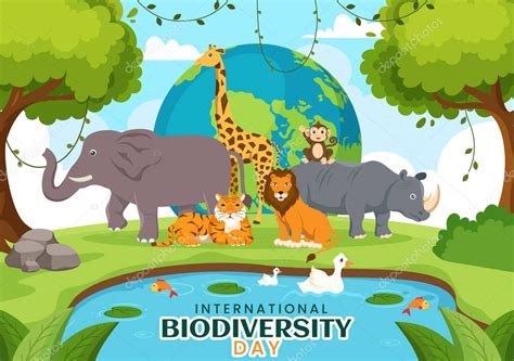 D A Mundial De La Biodiversidad El De Mayo Ilustraci N Con