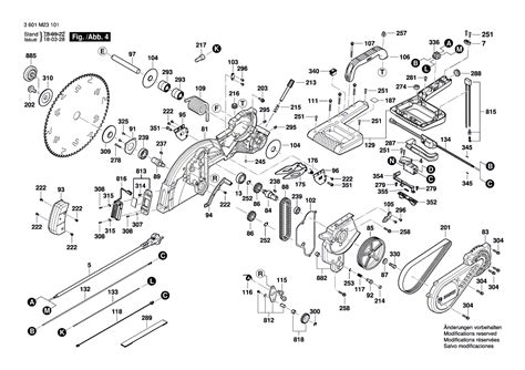 Ersatzteile und Zeichnung von Bosch Kapp Zugsäge GCM 12 SDE 3 601 M