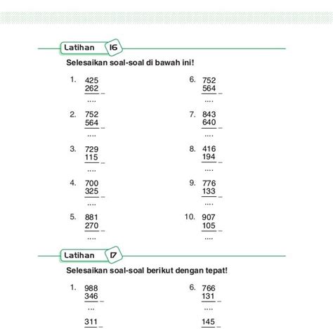 Cara Perkalian Susun Kebawah Ratusan Soal Matematika Perkalian Pada