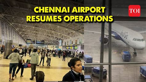 Cyclone Michaung Landfall Latest Chennai Airport Resume Ops Cyclone