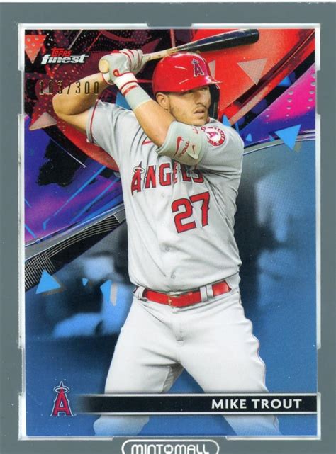 Mint Topps Finest Baseball Los Angeles Angels Mike