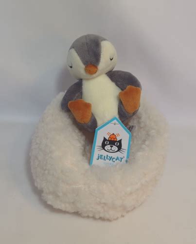 Jellycat London HIB3P Hibernating Penguin Soft Sweet Nesting Retired