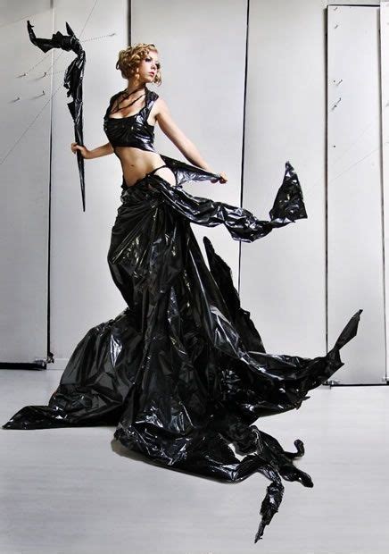 Another Garbage Bag Dress Upcycled Fashion Fashion Recycled Dress