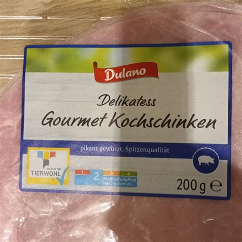 Dulano Delikates Gourment Kochschinken Kalorie Kj A Nutri N Hodnoty