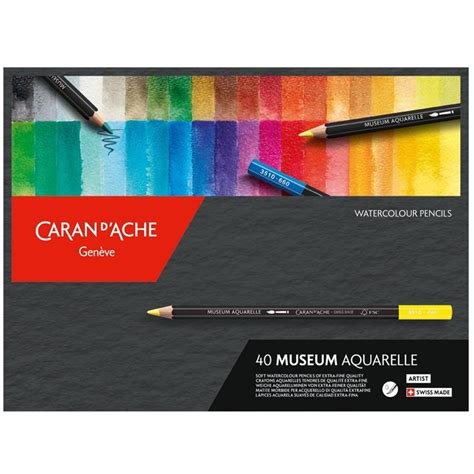 Caran D Ache Museum Aquarelle Pencils 40 Assorted Set