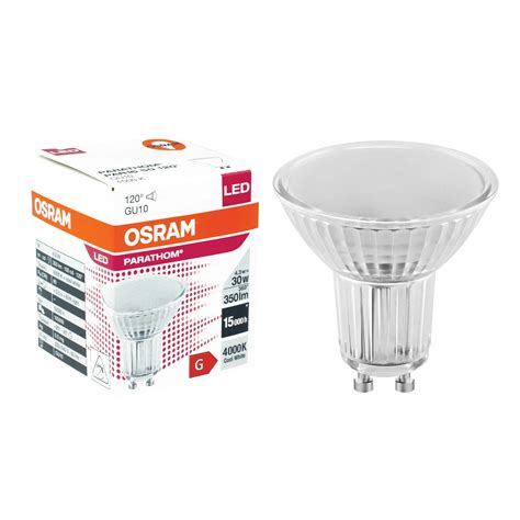 Żarówka Led Gu10 4 3 W 30 W 350 Lm Neutralna Biel Osram Leroy Merlin