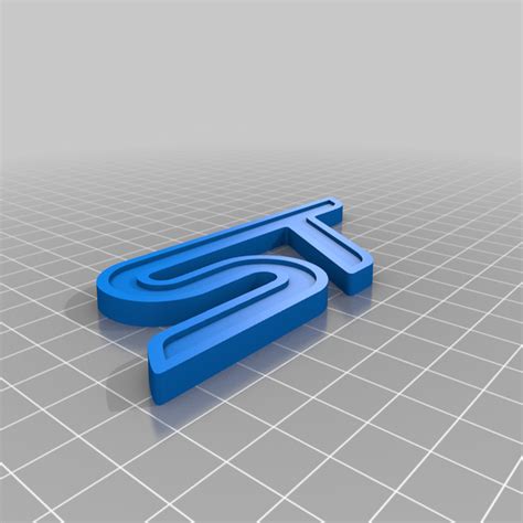 Free Stl File Ford St Logo・3d Print Object To Download・cults