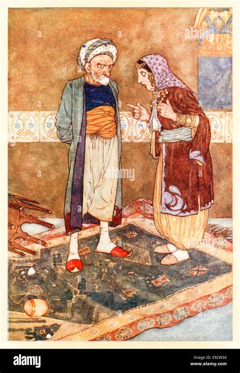 Edmund Dulac Illustration From Ali Baba And The Forty Thieves In