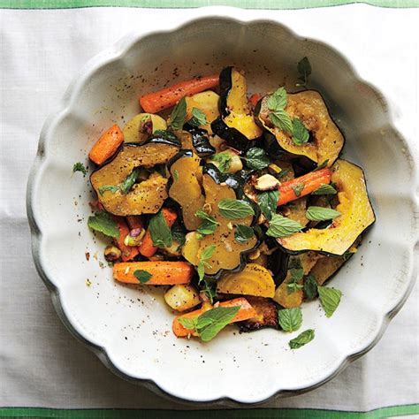 Roasted Root Vegetable Salad with Mint and Pistachios Recipe Bon Appétit