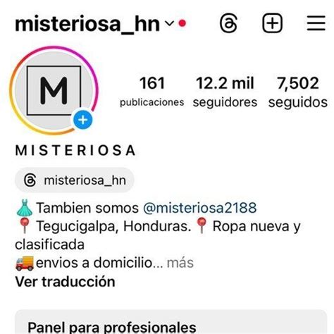 M I S T E R I O S A Misteriosa Hn Threads Say More