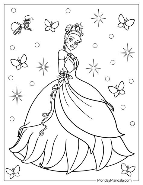 36 Disney Princess Coloring Pages (Free PDF Printables)