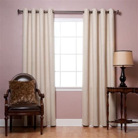 Aurora Home Faux Leather Grommet Top 84 Inch Insulated Curtain Panel