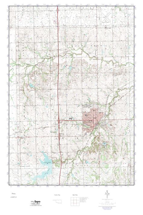 Mytopo Perry Oklahoma Usgs Quad Topo Map