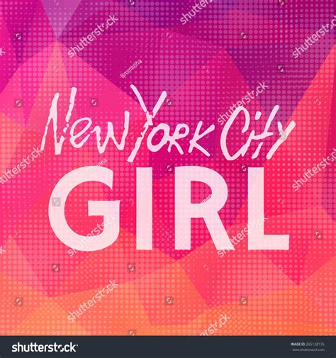 Handwritten Phrase New York City Girl Stock Vector Royalty Free 265128176 Shutterstock