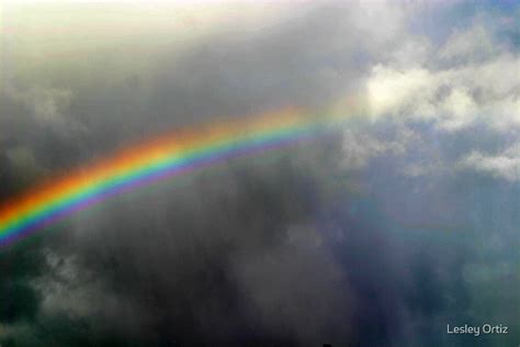 "Rainbow in rainy sky" by Lesley Ortiz | Redbubble