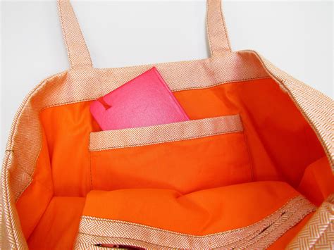 Tote Bag With Pockets Sewing Pattern Pdf Large Tote Bag Pattern Sewing Tutorial Etsy