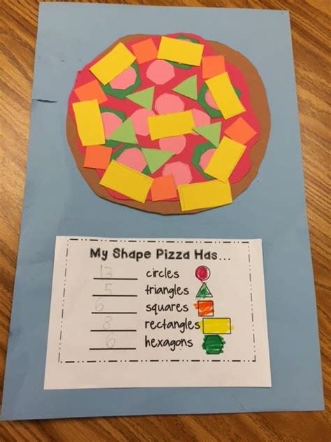 The Teacher S Backpack Shape Pizzas Math Activities Preschool