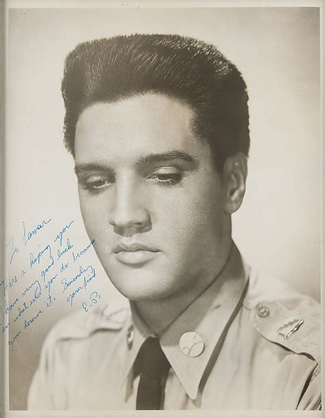 Elvis Presley Signed Oversized Photograph From G I Blues Rr