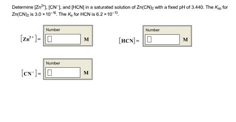 Solved Determine Zn Cn And Hcn In A Saturated Chegg