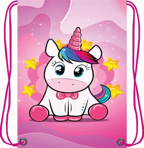 Pz Morralitos Dulceros Personalizados Unicornio Cuotas Sin Inter S