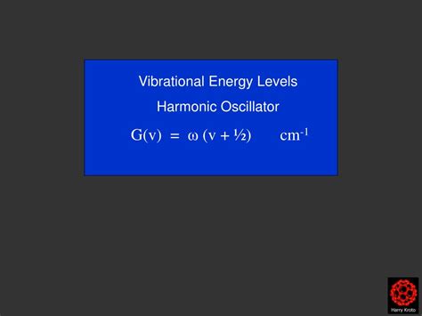 Ppt Vibrational Energy Levels Harmonic Oscillator G V V Cm