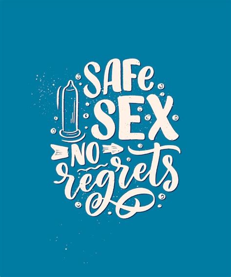 Premium Vector Safe Sex Slogan Great For Any Purposes Lettering For World Aids Day Design