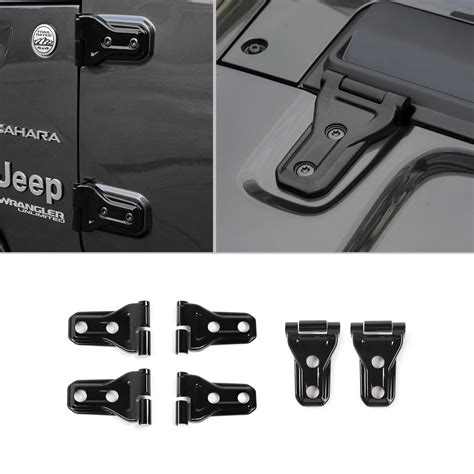 Door Hinge Hood Hinge Cover Trim For Jeep Wrangler JL Gladiator 2 Dr