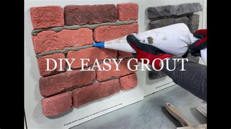 Easy Mortar Joint How To Grout Bricks And Stones Youtube