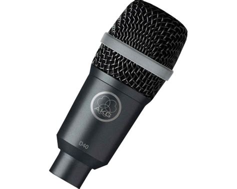 AKG D40 MICROFONO DINAMICO CARDIOIDE PER BATTERIA PERCUSSIONI FIATI E