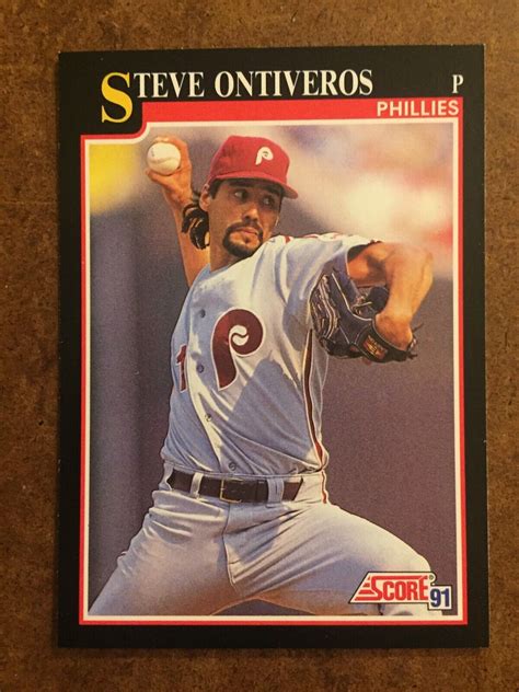 Steve Ontiveros 832 Score 1991 MLB Baseball Trading Card EBay