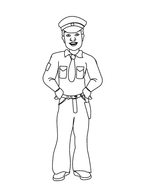 Coloriage Policier M Tiers Et Professions Dessin Colorier