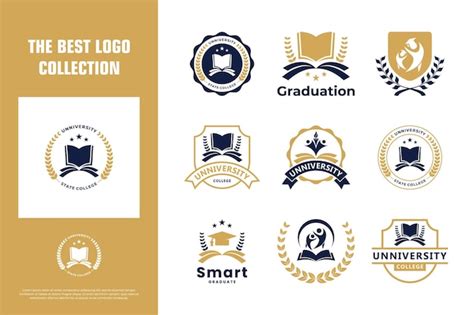 Premium Vector | Collection of education college logo design emblem concept