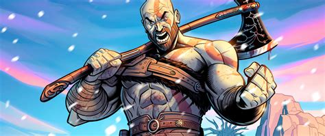 2560x1080 Kratos God Of War Illustration 5k 2560x1080 Resolution HD 4k ...