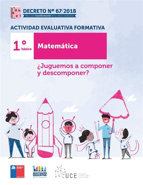 Actividades evaluativas formativas 1 básico Juguemos a componer y