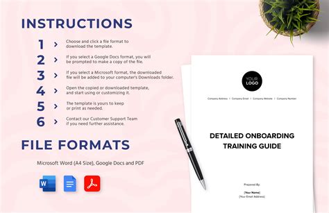 Detailed Onboarding Training Guide HR Template in Word, PDF, Google ...