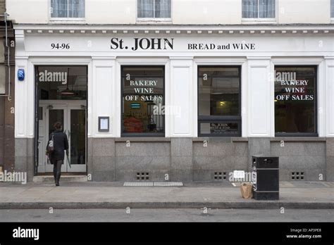 St John Bread and Wine Restaurant Spitalfields London England UK Stock Photo - Alamy