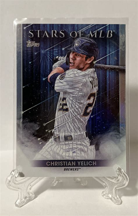 Christian Yelich Topps Series Stars Of Mlb Foil Smlb Brewers