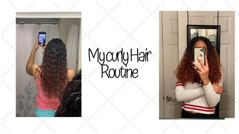 My Curly Hair Routine Wash N Go Youtube