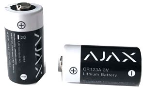 AJAX CR123A battery for the AJAX Alarm System