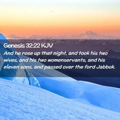 Genesis 32 22 KJV Bible Verse Images