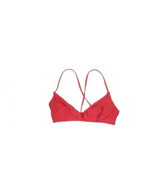 J Crew Solid Red Swimsuit Top Size M 62 Off Thredup