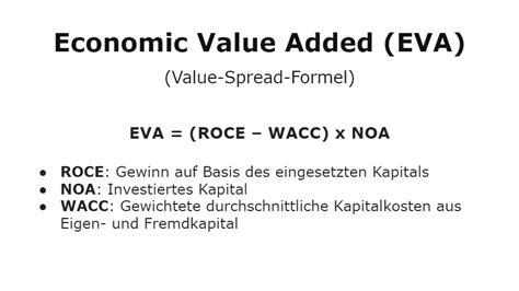 Economic Value Added Eva Definition Formel Beispiele