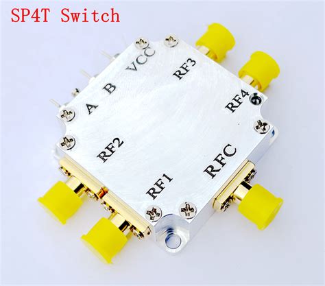 10mhz 6ghz Sp4t Switch Electronic Rf Switch With Shell Small Size High