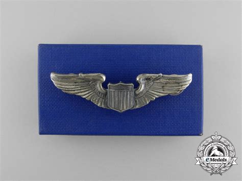 A Mint Second War American Army Air Force Pilot Badge Emedals