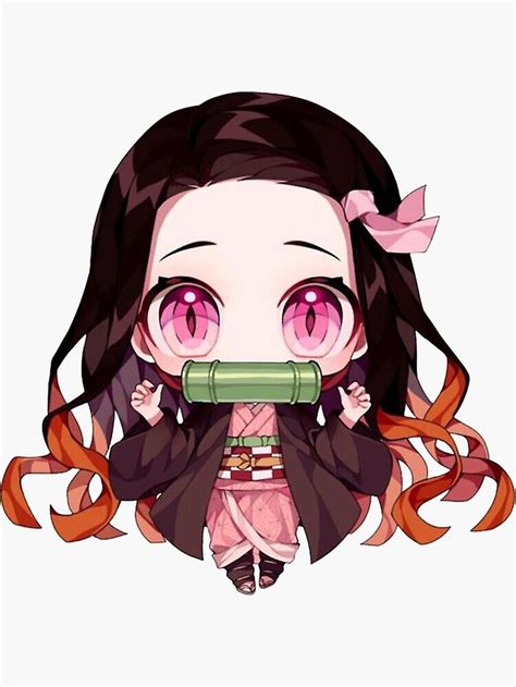 Cute Kawaii Cool Chibi Nezuko Kamado Anime Manga Demon Slayer Kimetsu