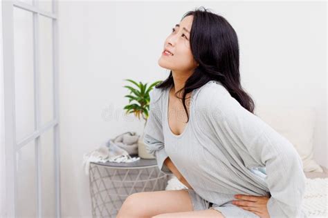 Suffering From Abdominal Pain Stock Image Image Of Pain Person