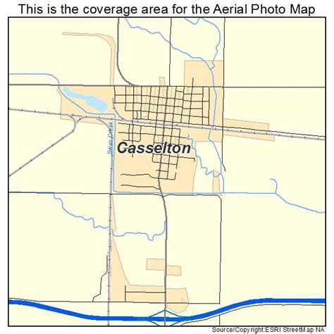 Aerial Photography Map of Casselton, ND North Dakota