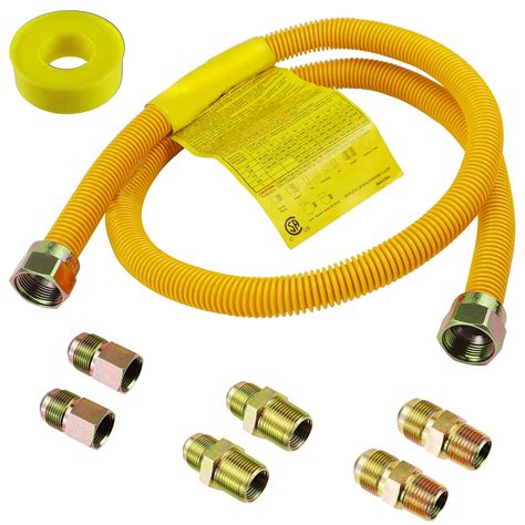 Inch Gas Hose Connector Kit For Stove Dryer Gas Water Heater Pipe