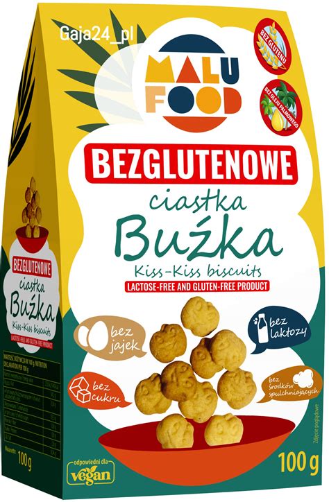 Ciastka Buźka bezglutenowe 100g MALU FOOD 13508795659 Allegro pl